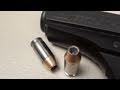 Federal .380 ACP 90 gr Hydra-Shok JHP: SIM-TEST* w/denim