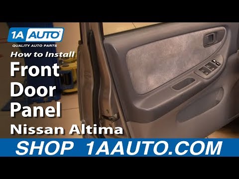 How To Install Replace Remove Front Door Panel Nissan Altima 98-01 1AAuto.com