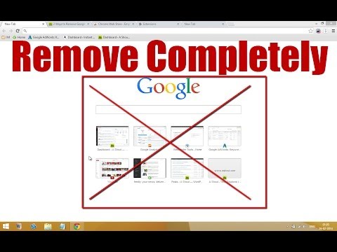how to remove bing from chrome new tab