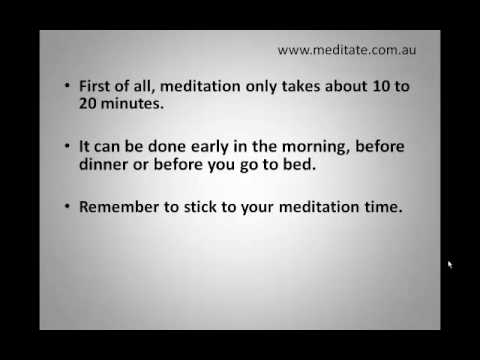 how to meditate efficiently