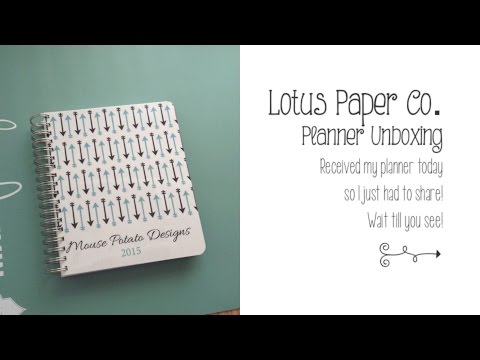 Lotus Paper Co Planner – Unboxing