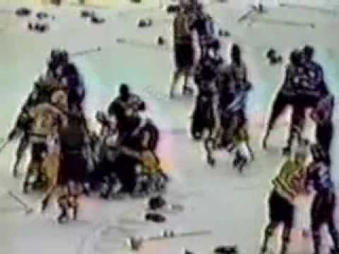 Rangers-Kings bench clearing brawl