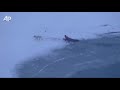 Raw Video: Dog Rescued From Icy Colo. Water