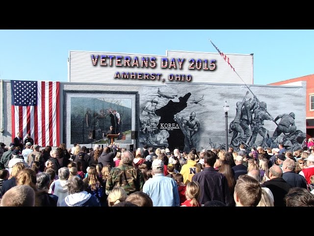 Veterans Day 2015 Korean War Mural Dedication