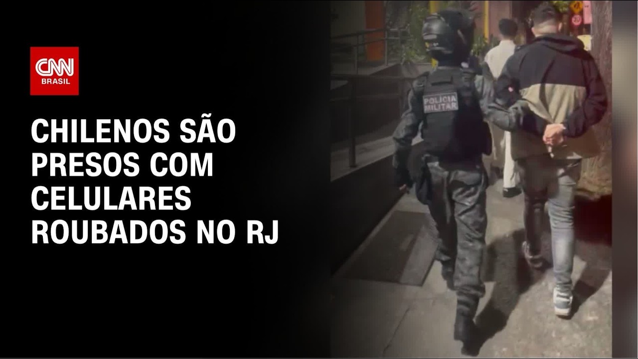 Chilenos são presos com documentos falsos e celulares roubados no RJ | LIVE CNN