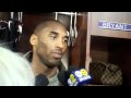 Kobe Bryant, on the Lakers' execution, focus and ability to maintain leads with him on the bench
