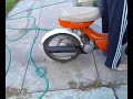 1972 Suzuki scooter burnout
