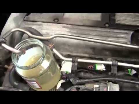 how to drain old gas from car