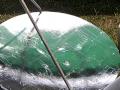 42 Satellite Dish Covered in Mylar