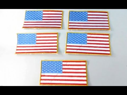 how to sew on an american flag patch