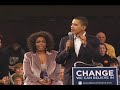 Barack Obama Welcomes Oprah to Iowa Barack Obama Welcomes Oprah to Iowa