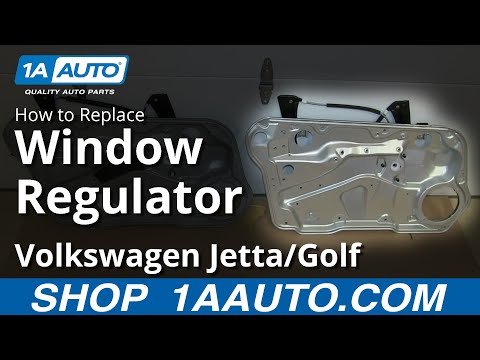 How To Install Replace Front Window Regulator 1999-06 VW Volkwagen Jetta Golf