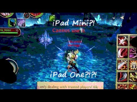 Order & Chaos Online PvP: iPad Mini Vs iPad 1!