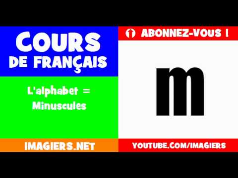APRENDER FRANCÊS = o alfabeto = letras minúsculas
