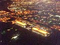 Night approach to San Jose CA airport - Night view of SV