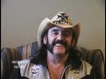 metal icon lemmy kilmister of motorhead talks about his action figure getting ready for action, or is it?