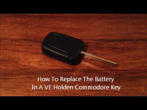 how to replace battery in vx commodore key