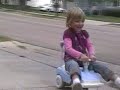 2008.08.23 Lila, Keaton, Sydney zooming down Lake Ave