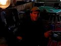 Richard the Pussy is playing videogame real close to the TV.