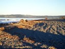 View along beach to Cape Kidnappers