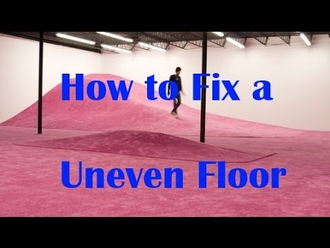 how to repair uneven concrete floor