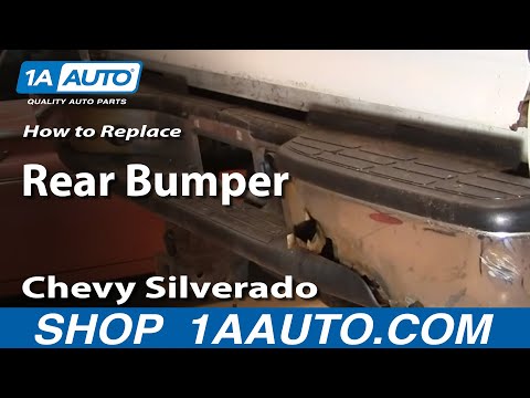 How To Install Replace Rusted Damaged Rear Bumper Chevy Silverado GMC Sierra 00-06 1AAuto.com