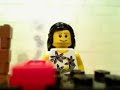 Mini-fig Mona Frying Bacon