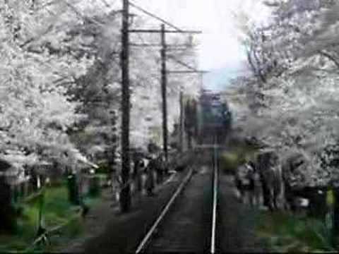 京福電鉄北野線（宇多野～鳴滝）の車窓から