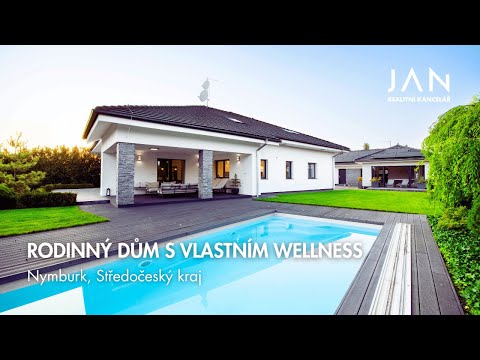 Video Prodej nízkoenergetického rodinného domu s wellness a bazénem, Nymburk
