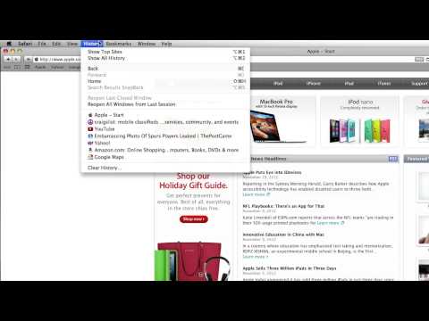 how to check history on mac