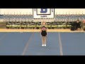 Cassadee Dunlap 8 yr old Mini All-Star Cheerleading Indv Routine 1st place win!