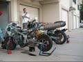 Testing the jet bike Testing the jet bike
