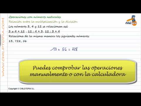 Vídeos Educativos.,Vídeos:Relación multiplicar / dividir 2