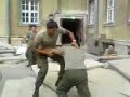 Austrian Soldiers wrestling