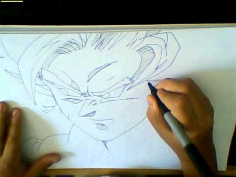 how to draw ssj2 goku