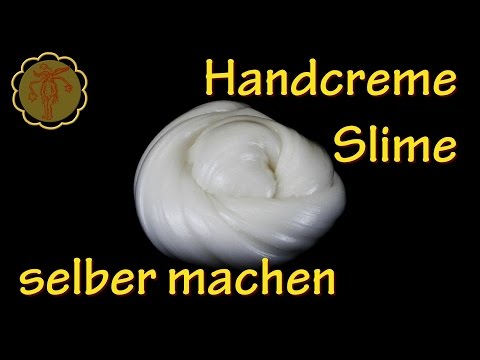 Slime mit Handcreme selber machen - hautfreundlich - ohne Kleber