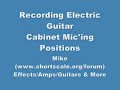 Micing a Guitar Amp