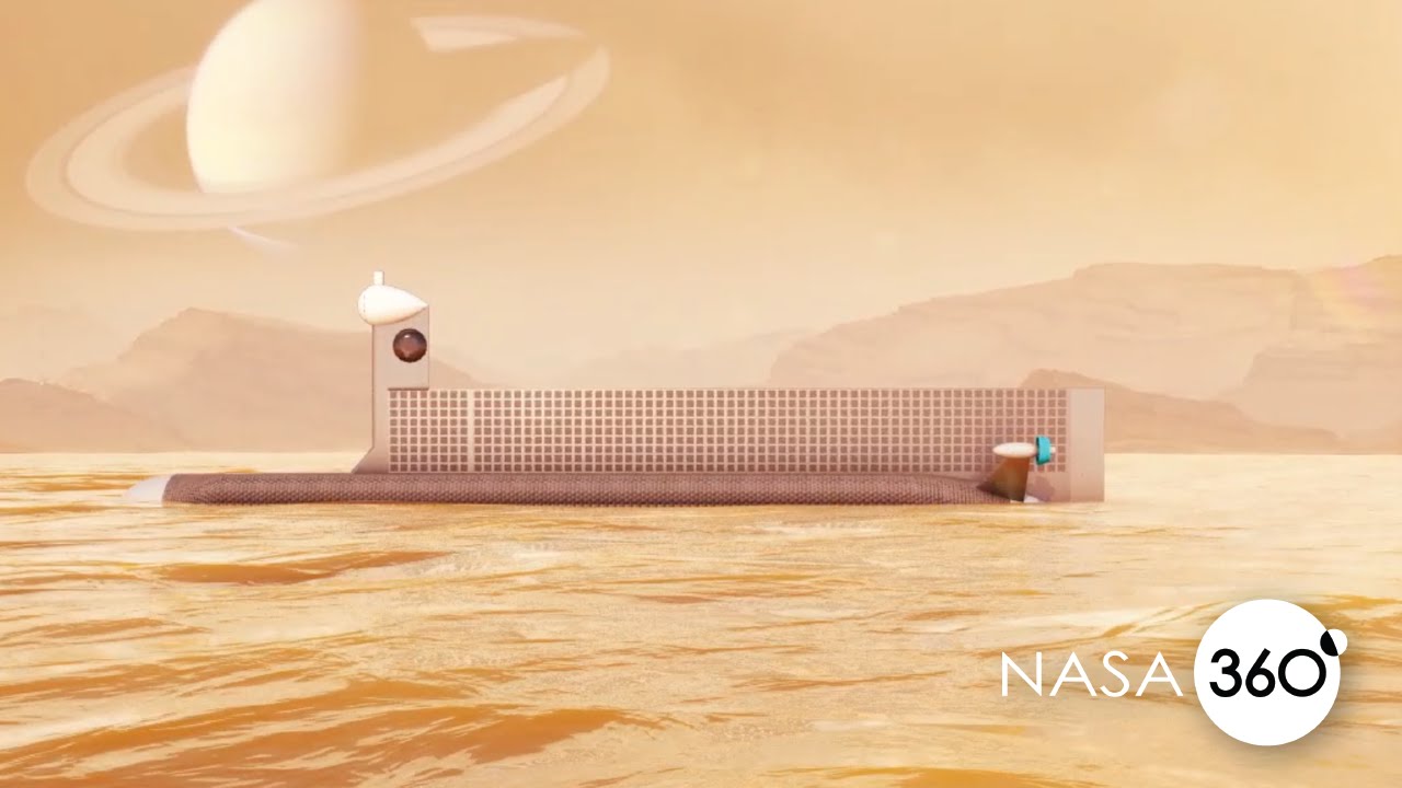 10 безумных идей и технологий космических исследований. Подводная лодка для исследования Титана. Фото.