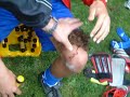 Rasur Aufstieg FC Gspon in Randa Lukas Furrer