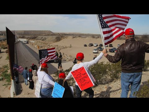 USA: Befrworter der Grenzmauer demonstrieren