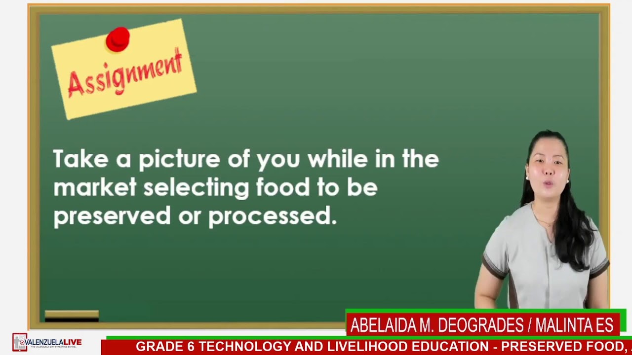 GRADE 6 TLE - PRESERVED FOOD, APPLYING PRINCIPLES AND SKILL IN FOOD PRESERVATION