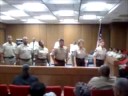 The officers are presented. The officers are presented.