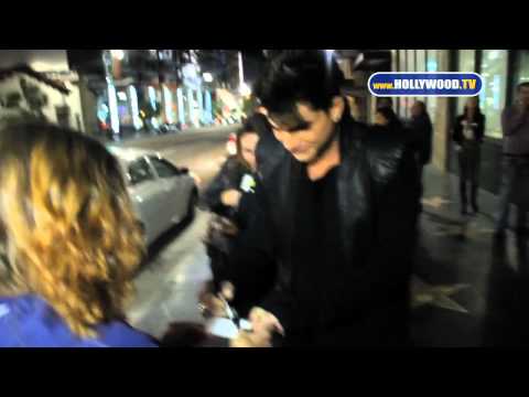 hollywoodtv - Lauren Conrad & Adam Lambert are seen leaving Katsuya Restaurant Follow Hollywood.TV on Facebook @ http://facebook.com/HollywoodAsItHappens.