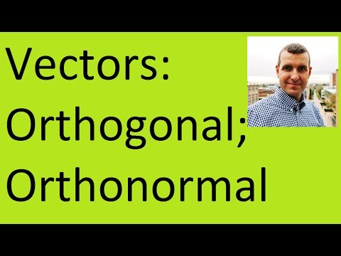 how to orthogonal vector