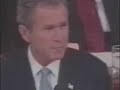 George Bush singing U2 song Bloody Sunday George Bush singing U2 song Bloody Sunday