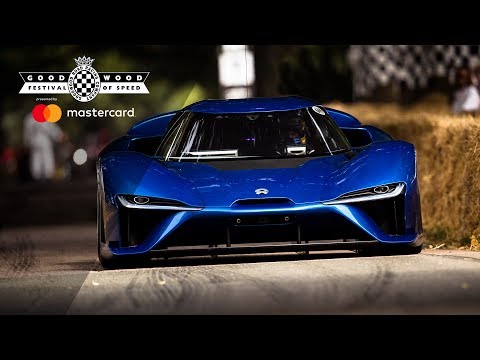 NIO EP9 en su trepada en Goodwood 2018