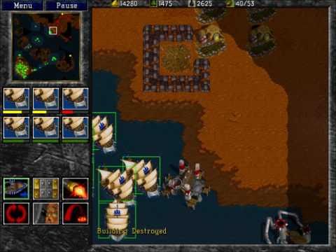 Warcraft 2: Tides of Darkness - Human Campaign Gameplay - Mission 12
