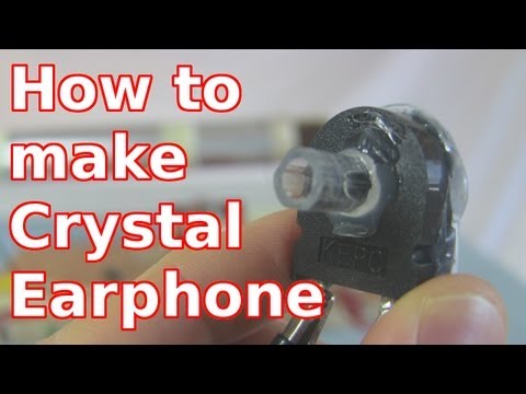 earphone - How to make a homemade crystal radio earphone (earpiece) for a crystal radio, starting from a microwave oven piezoelectric crystal speaker. This goes step-by...