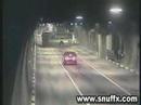 Bus careens from side to side in Moscow's Lefortovo tunnel