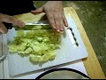How To Make Stuffed Baked Cucumber : Chopping Filling For Stuffed Baked Cucumbers